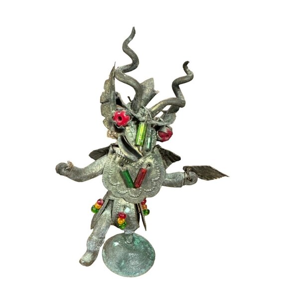 Japanese Warrior Metal Figurine Bead Embellishments Intricate Detailing - Picture 1 of 11